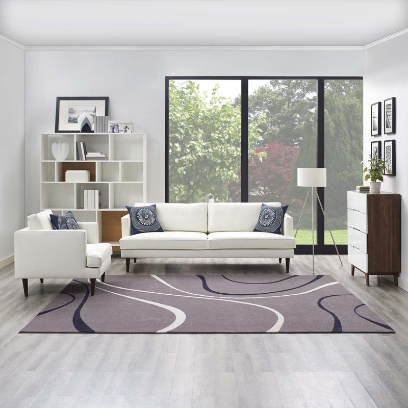 Modway Therese Abstract Swirl Area Rug, Rectangle 5' x 8'