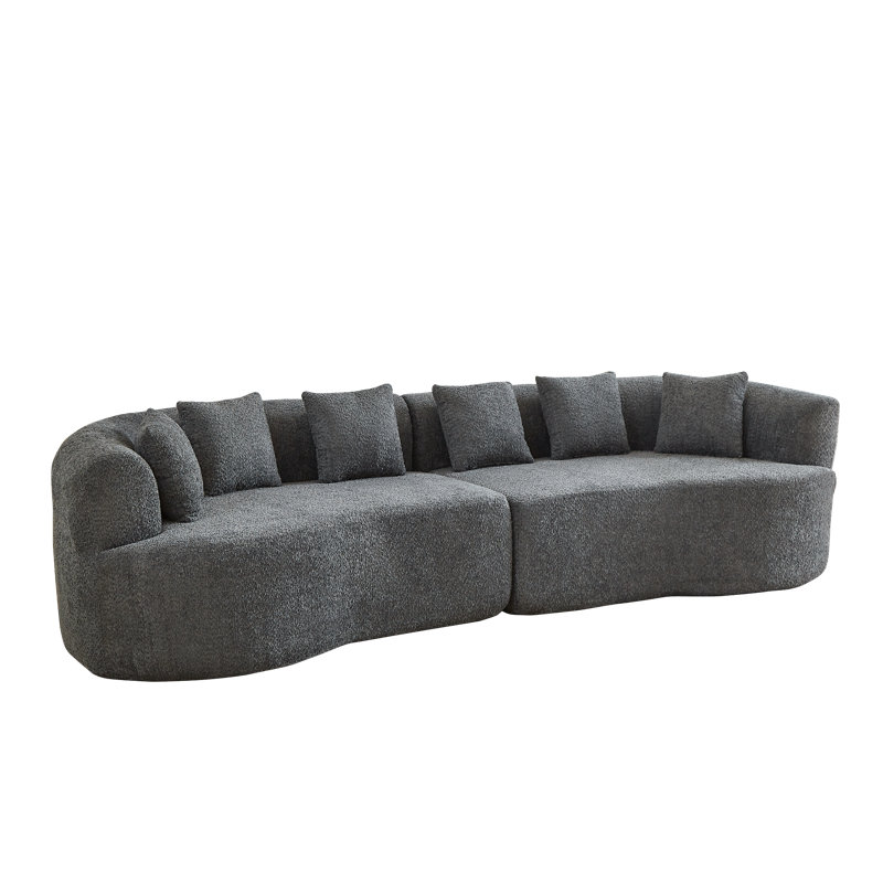 Compression Cloud Sectionals Chenille 111.5 Inch Modern Sofa For Home