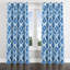 Rideaux de fenêtre Coastal - Rideau à œillets ikat bleu plage - 1 panneau-1173801124-1173801126