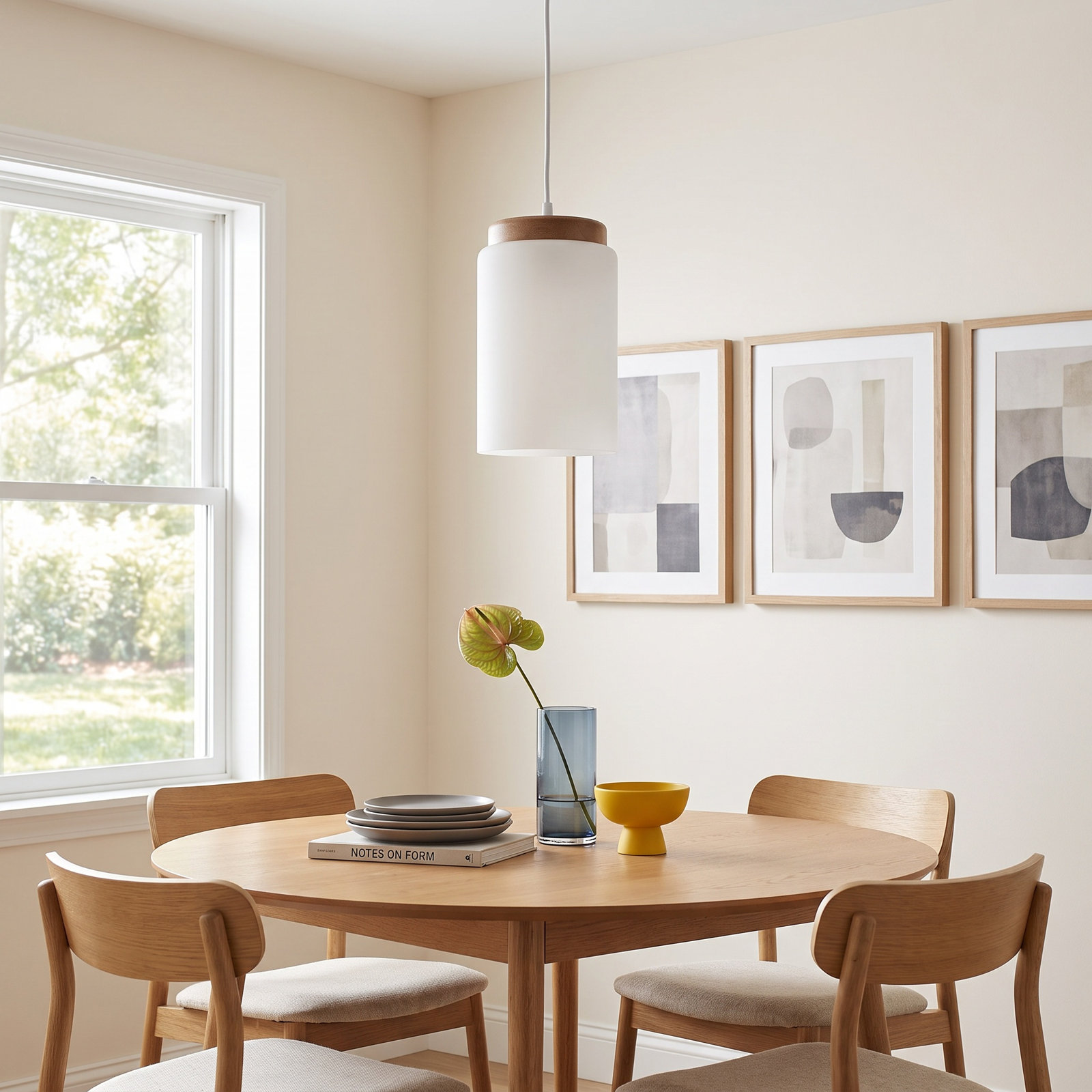 Donal Single Light Glass Dimmable Pendant