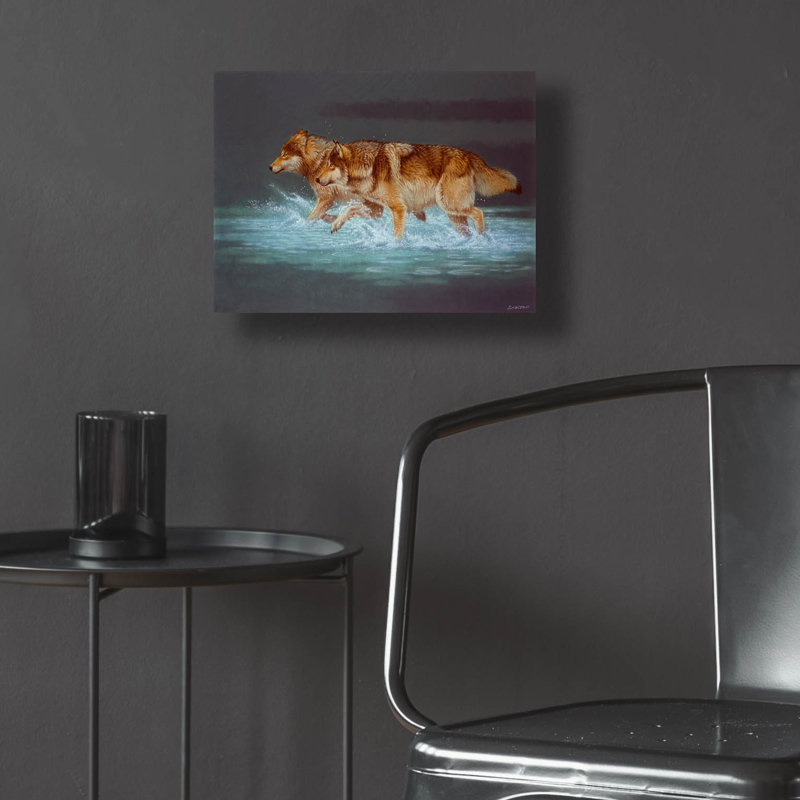 «Evening Travels» par Joh Naito, H 12 po x l 16 po x P 0,13 po