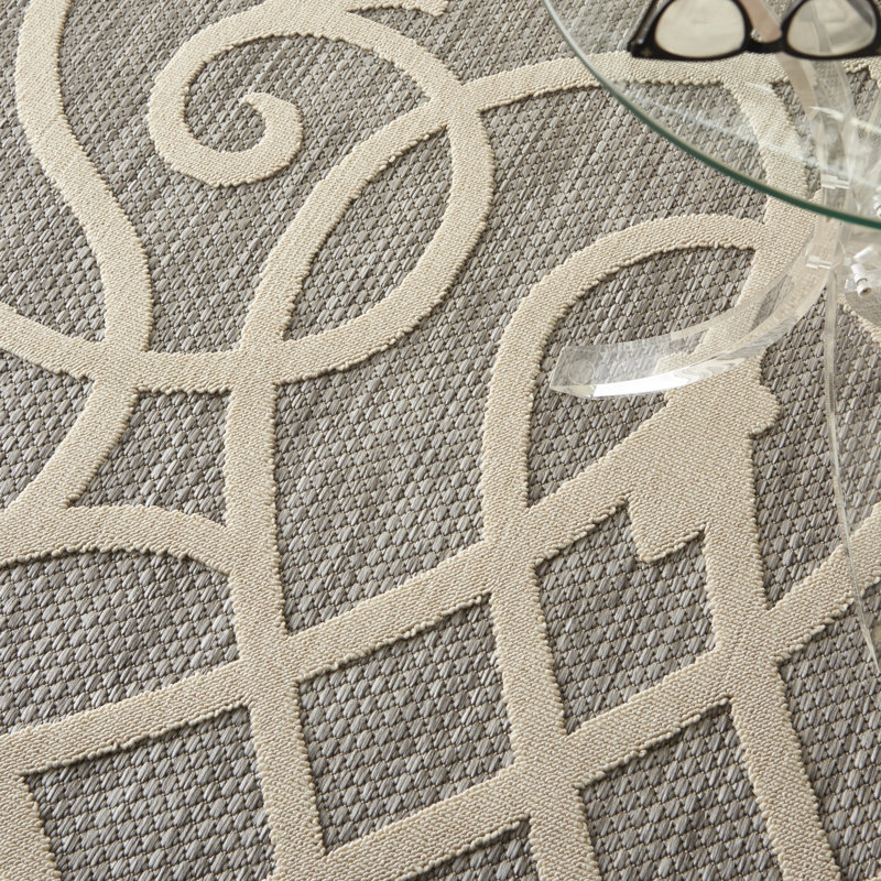 Cozumel Machine Woven Grey Outdoor Rug, Runner 66 x 229cm