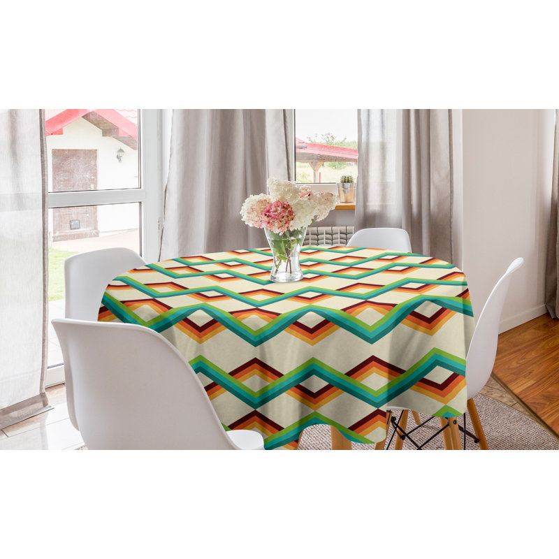 Melnick Vintage Rainbow Tablecloth, 145 cm W x 265 cm L