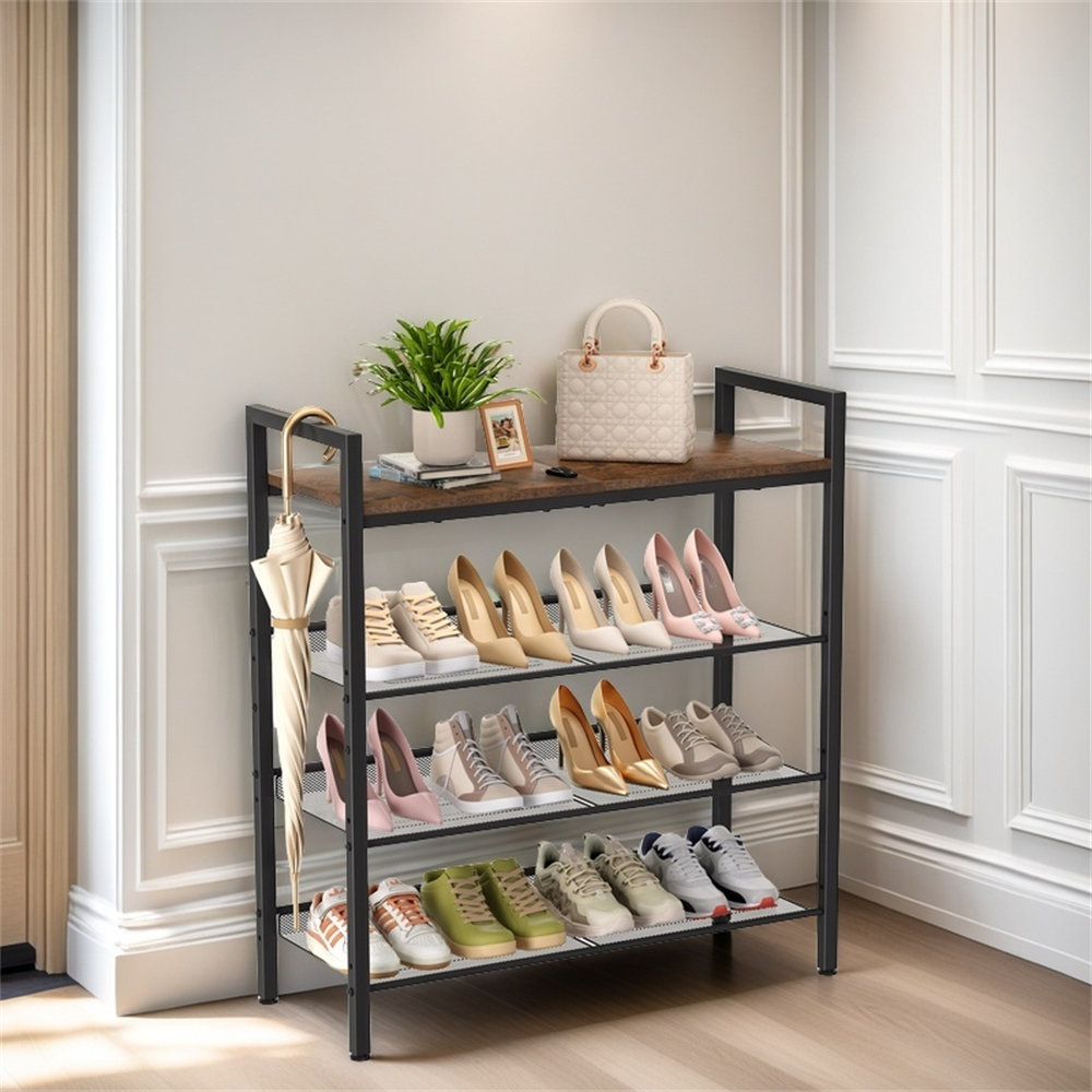 17 Stories Front Entrance Shoe Rack, Entrance Shoe Rack, 12-16