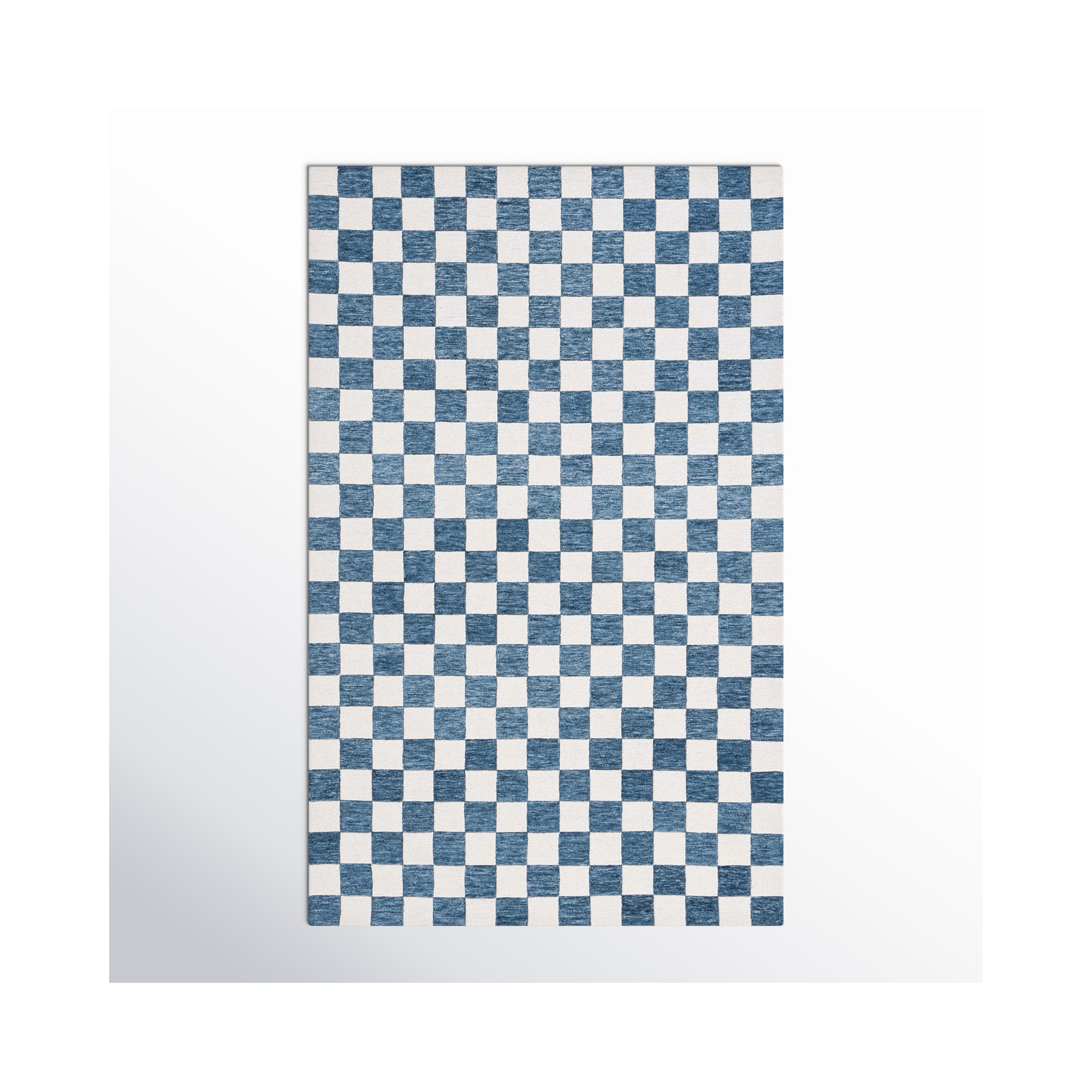 Freemont Area Rug In Blue/Ivory, Rectangle 5' x 8'