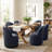 Upholstered Fully Assembled Swivel Dining Chairs (Set Of 2)-1315604181