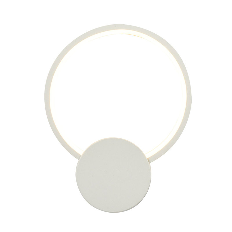 Applique à bras en métal à DEL, Blanc
