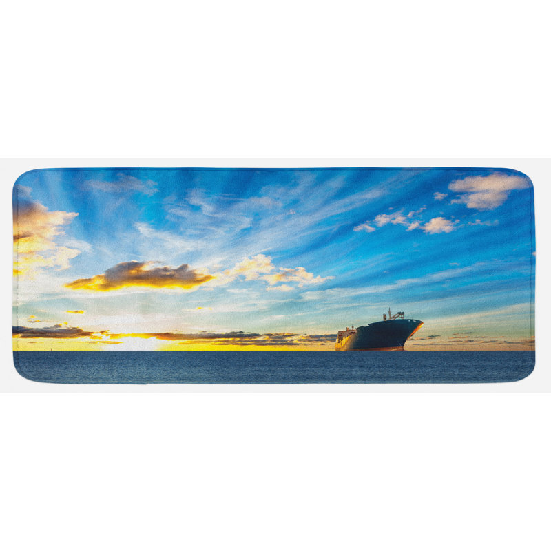 Tapis de cuisine nautique