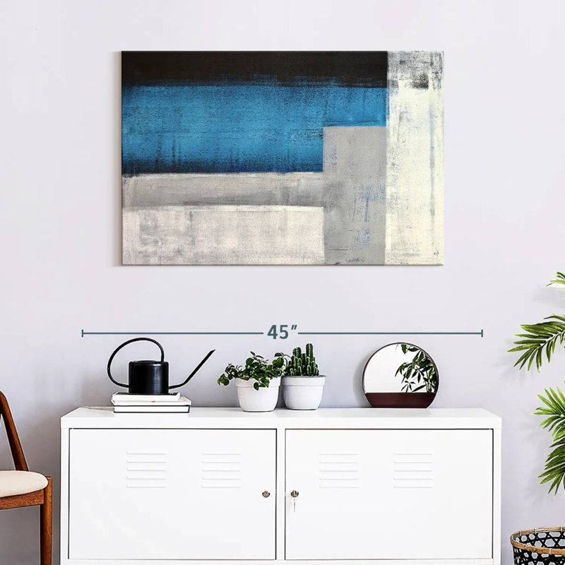 Abstract Modern Abstract Canvas Print On Canvas Print, 24" H x 36" W x 1.25" D