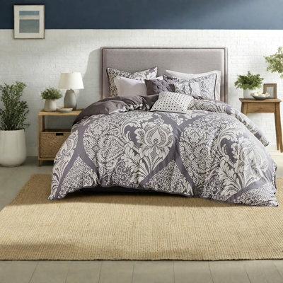 Ensembles de literie en polyester très grand confortable, design chic et damassé pour la maison