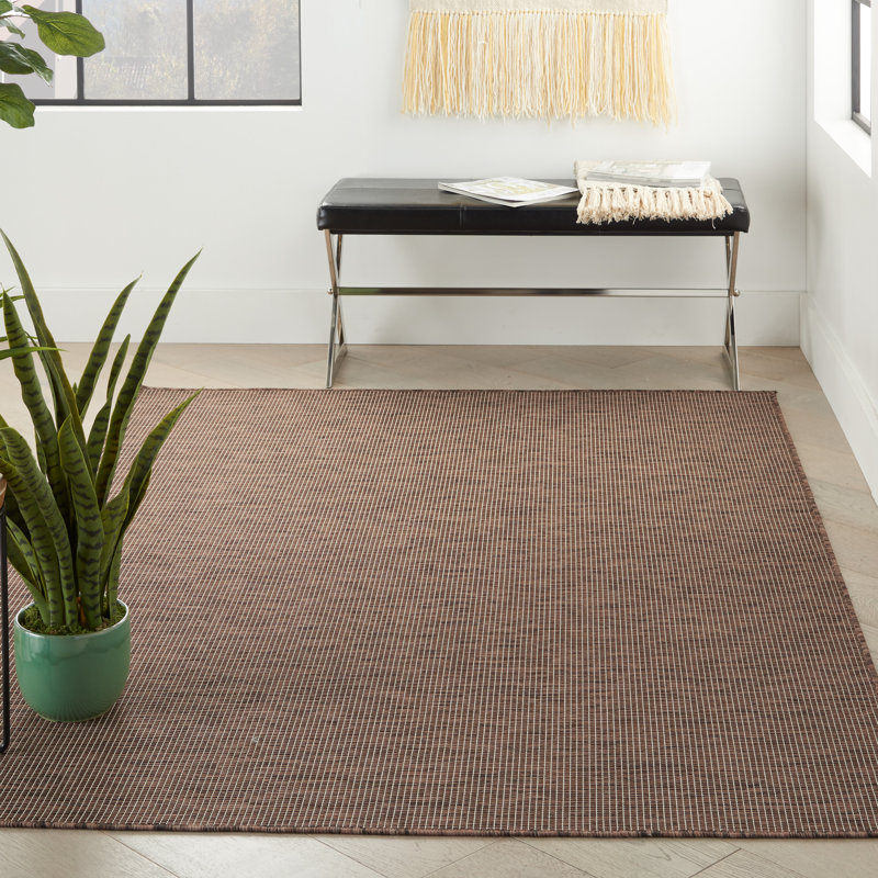 Solid Colour Indoor / Outdoor Area Rug, Rectangle 152 x 213cm
