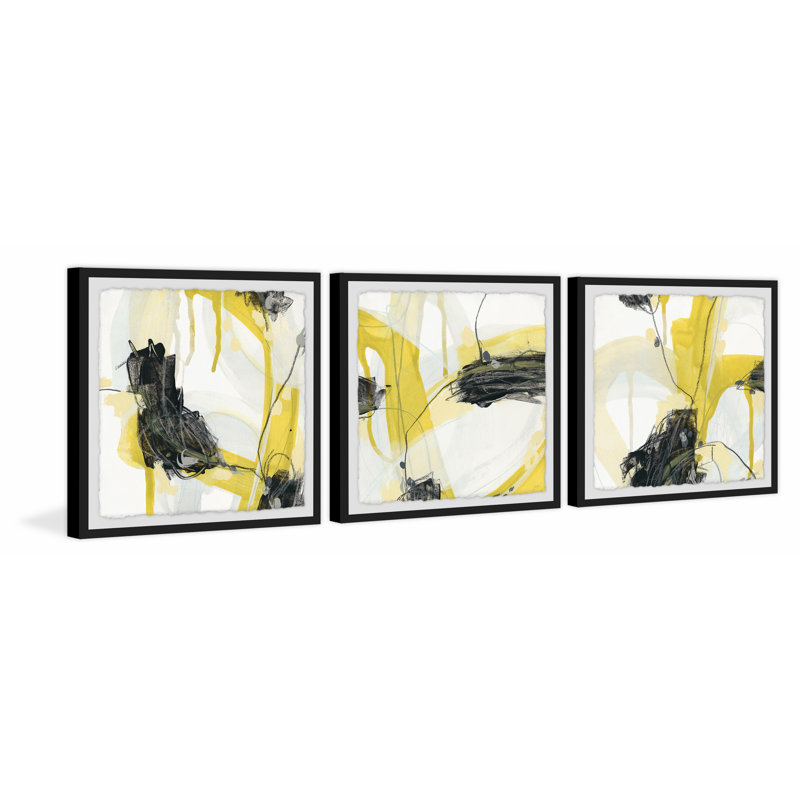 « big bugs triptyque », ensemble de 3 reproductions de peintures à l’acrylique encadrées, H 32 po x l 32 po x P 1,5 po
