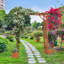 Tonnelle de jardin en bois avec jardinière, arche de mariage pour ...