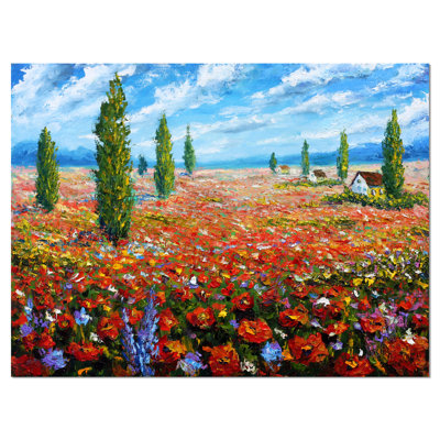 « red pops », reproduction d’art sur toile tendue, impression sur toile tendue