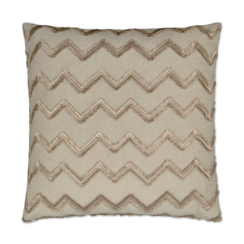 Symmetry Embroidered Throw Pillow, Linen, Square 20"