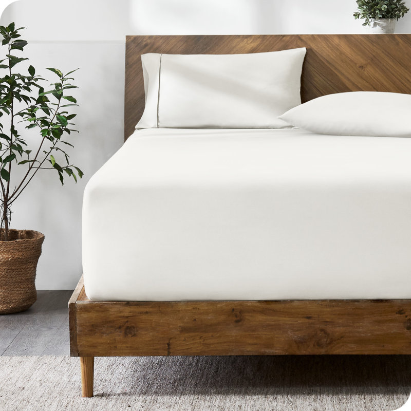 Extra Deep Microfiber Fitted Sheet, California King Fitted Sheet, Cream