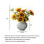 Imitation tournesol en plastique souple de style moderne, convenant à la décoration intérieure et extérieure d'arrangements floraux dans divers scénarii