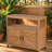 Multi - Purpose Patio Bar Table With Storage, Slatted Design For An Elegant Look, Fir Construction, 37.84 Lb Product Weight Console Storage Compartment, Appeal, Naturally Fir,