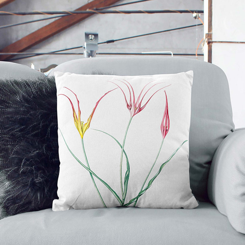 Square Throw Cushion, Stone, 40cm H x 40cm W x 15cm D