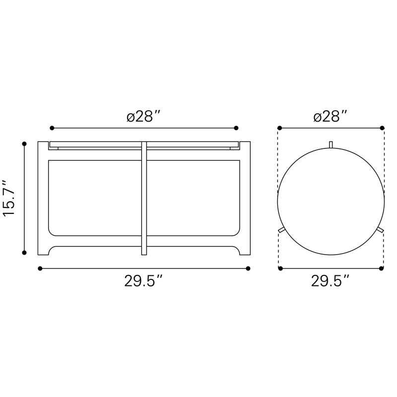 Table basse Barmas