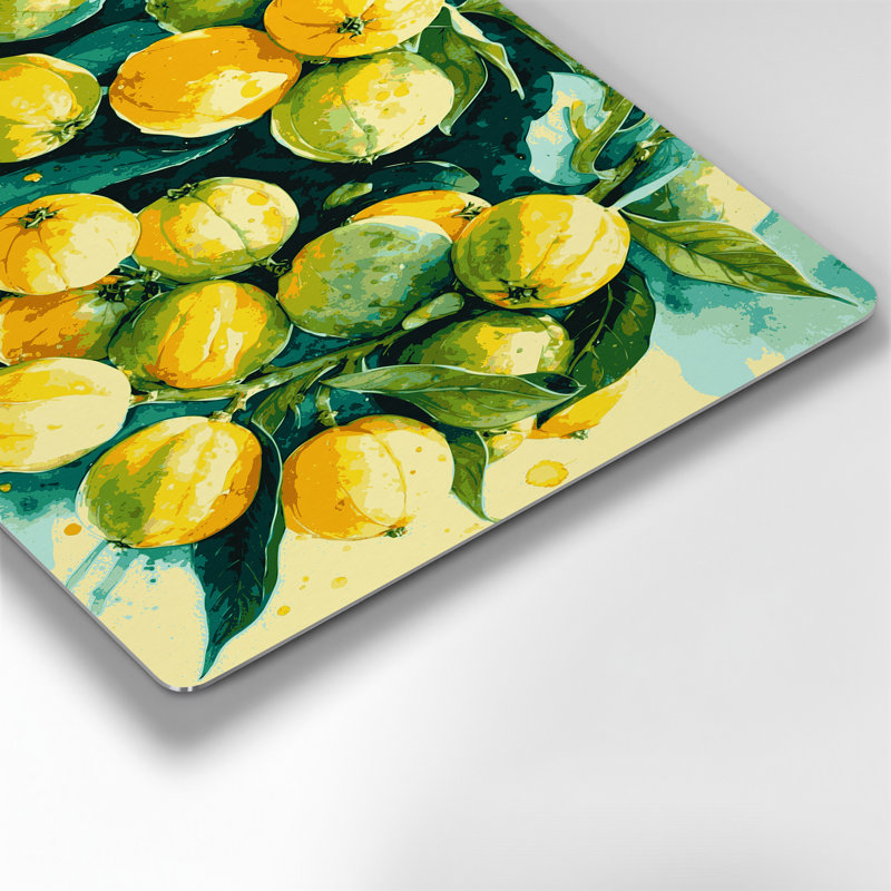 «Fruit Calamansi», art mural en métal brun, H 12 po x l 18 po