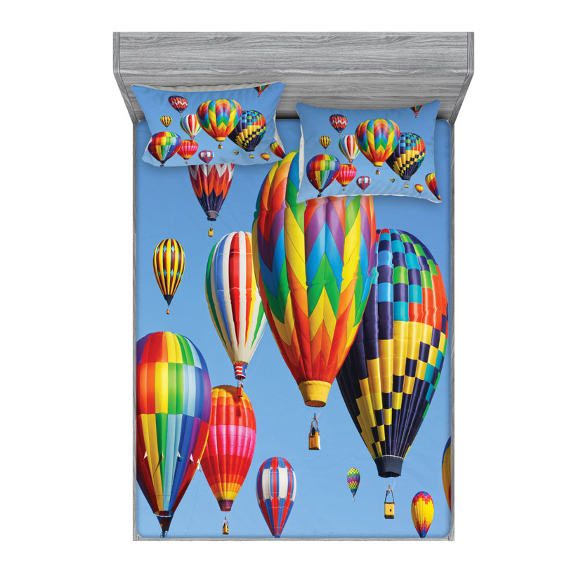 Microfiber Sheet Set, Queen Sheet Set with Fitted Sheet