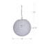 Luminaire suspendu en forme de sphère glamour 1 lumière avec accents chromés 1 lumière