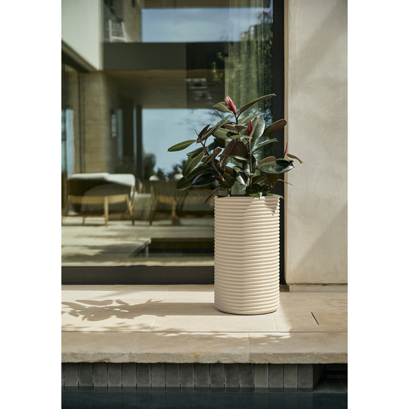 Grand pot à fleurs Veradek Mod Series, H 24,75 po x l 13,75 po x P 13,75 po, Sable, 1