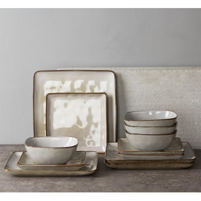 Famiware  12 Piece Stoneware Dinnerware Set - Service for 4