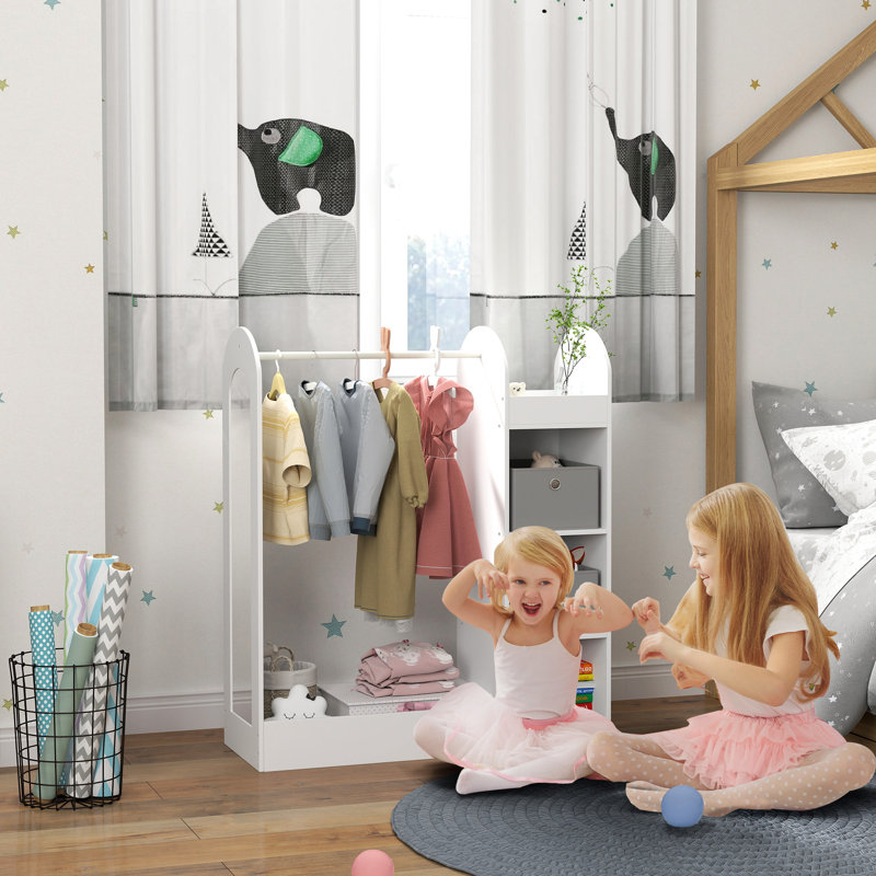 Annysa Kids Clothes Hanger Wardrobe, White