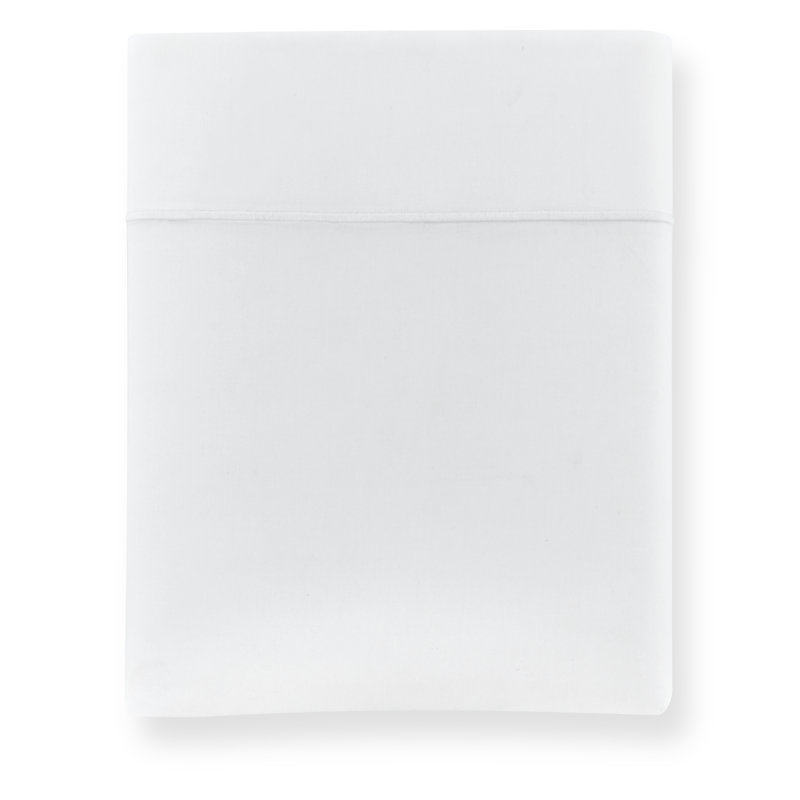 Soprano Egyptian Quality 100% Cotton Flat Sheet, King/Cal King Flat Sheet, White