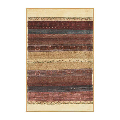 Tapis contemporain brun / beige