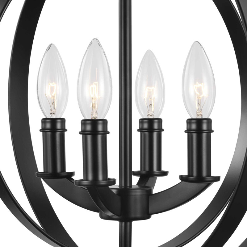 Morganti 4 - Light Unique/Statement Pendant, Black