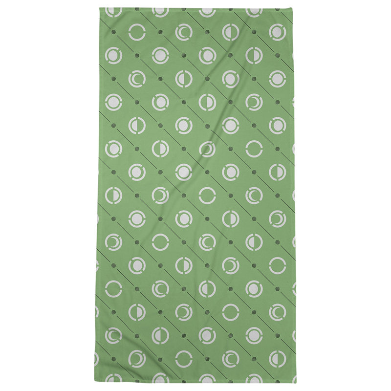 Serviette de plage Classic Moon Phases, Vert