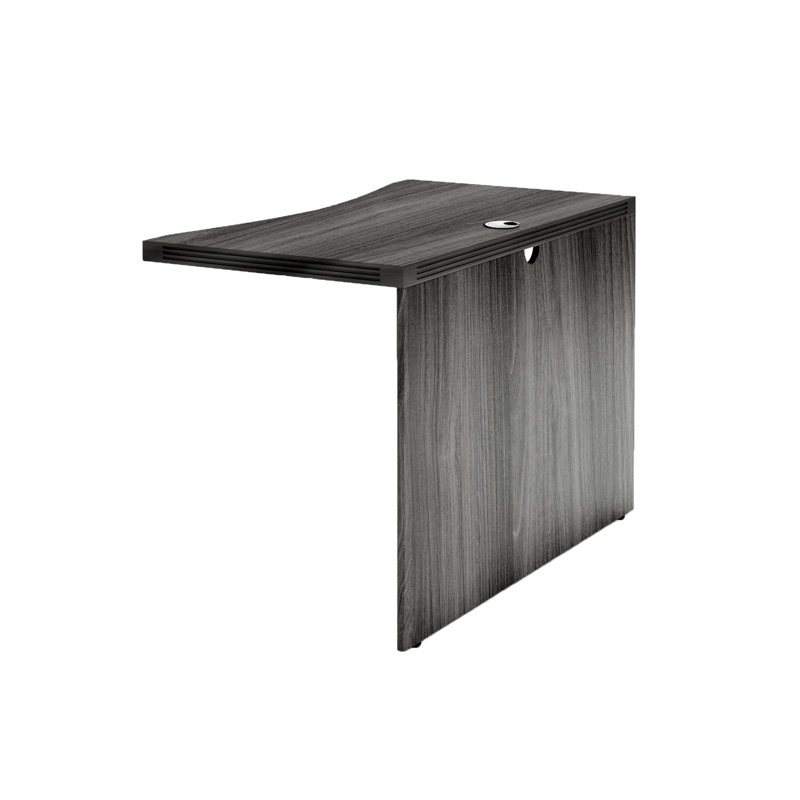 Aberdeen 29.5" H x 48" W Desk Bridge and Connector, 3.9." H x 31.5" W x  45.7" D, Gray Steel