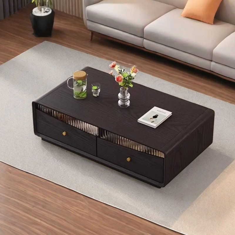Simple design sense solid wood coffee table