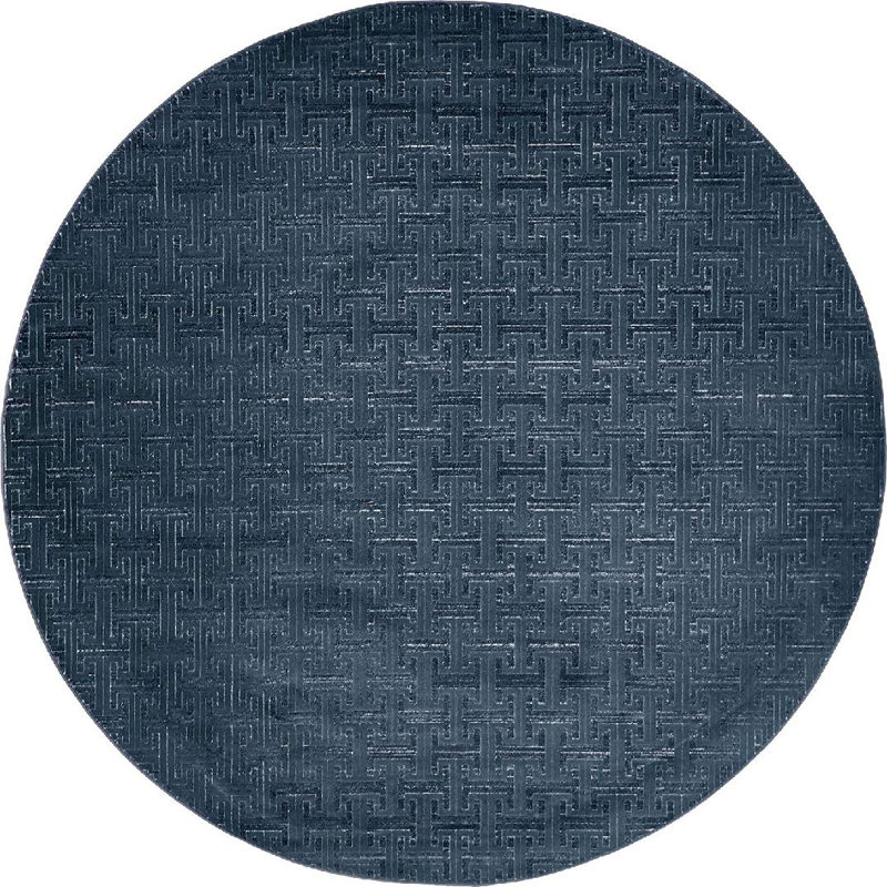 Abstract Indoor / Outdoor Rug, Round 8'