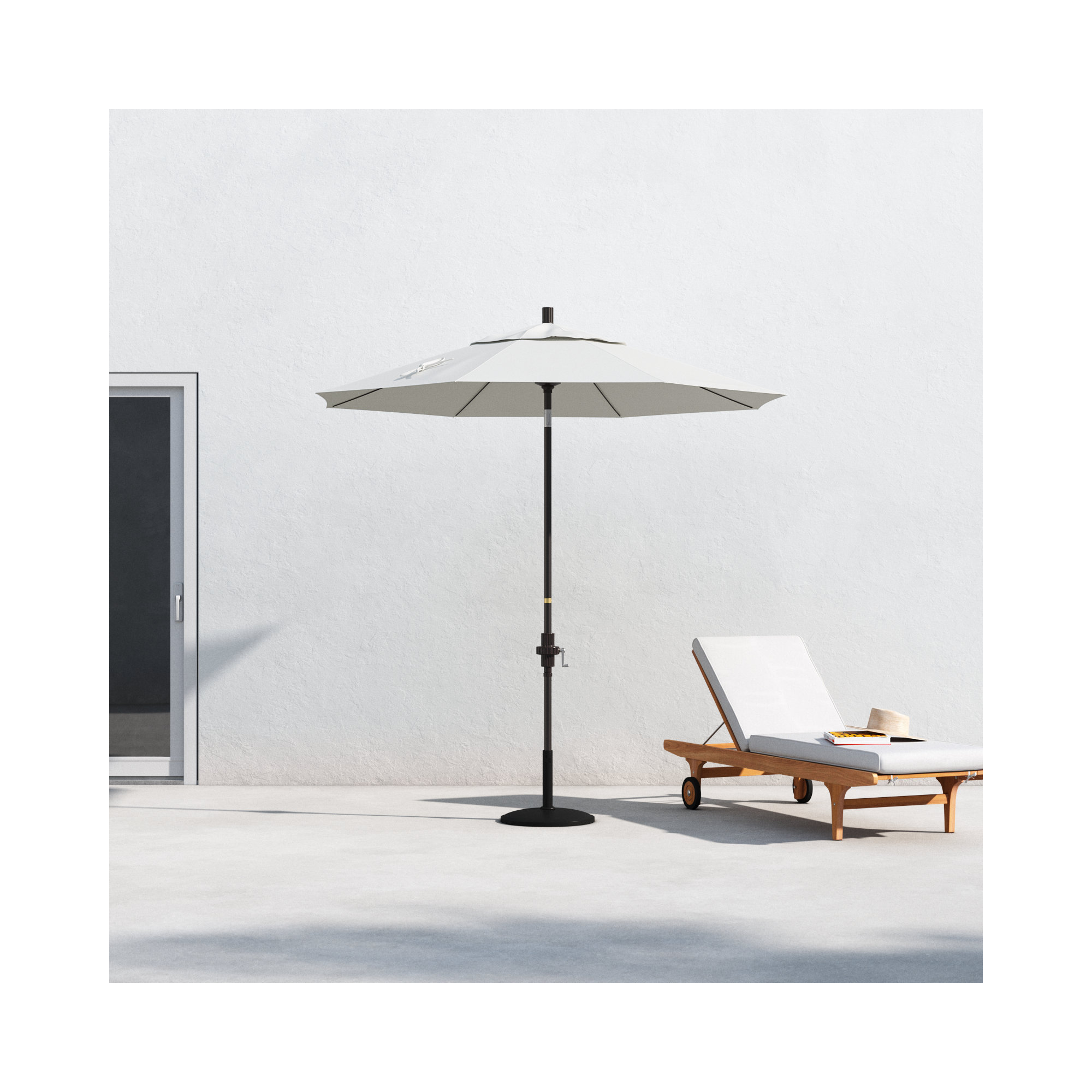 Che 90'' Outdoor Umbrella, Natural- Pacifica