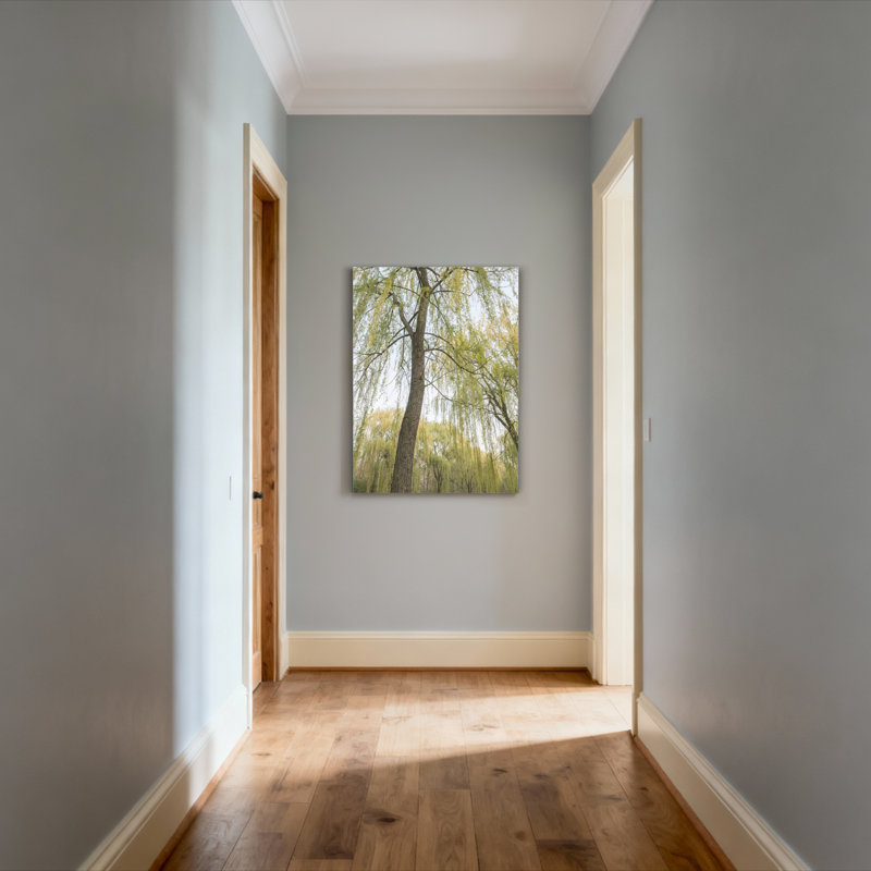 «Willow Tree Spring Landscape», ensemble de 1 reproduction d'art sur toile tendue, H 18 po x l 12 po