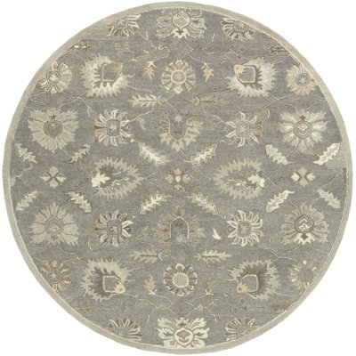 Tapis gris anthracite / taupe / beige en laine touffeté à la main Sneyd Park