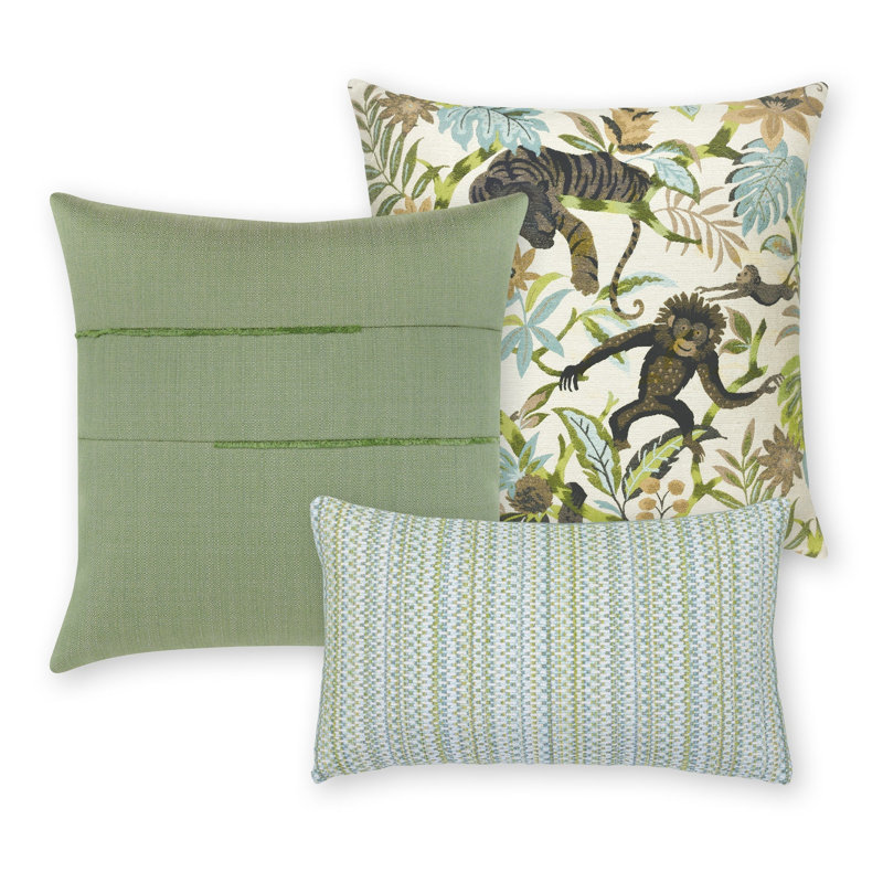 Kaleidoscope Indoor/Outdoor Pillow Cover & Insert, Spring, 12" H x 20" W, Rectangular
