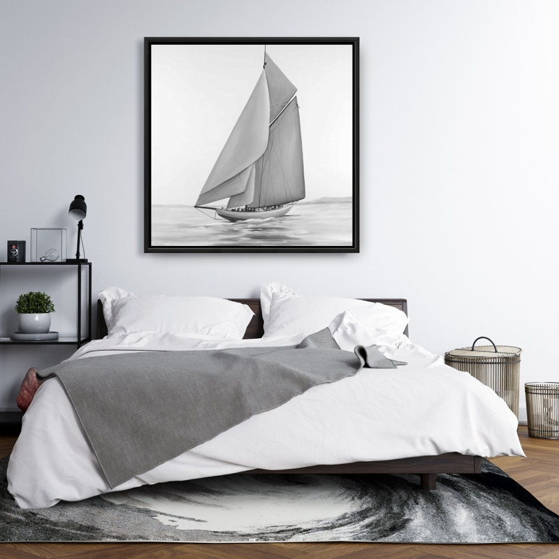 "Bateau à voile rétro" sur toile