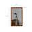 Chiho Mid-Century Modern Mirror with Solid Wood Frame and High-Definition