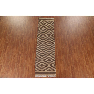 Geometric Kilim Oriental Runner Rug 3x10
