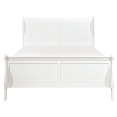 White Queen Size Bedroom Furniture, Classic Bed, Traditional Wood With Headboard & , And