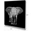 «Elephant on Dark», impression sur toile tendue-29497008