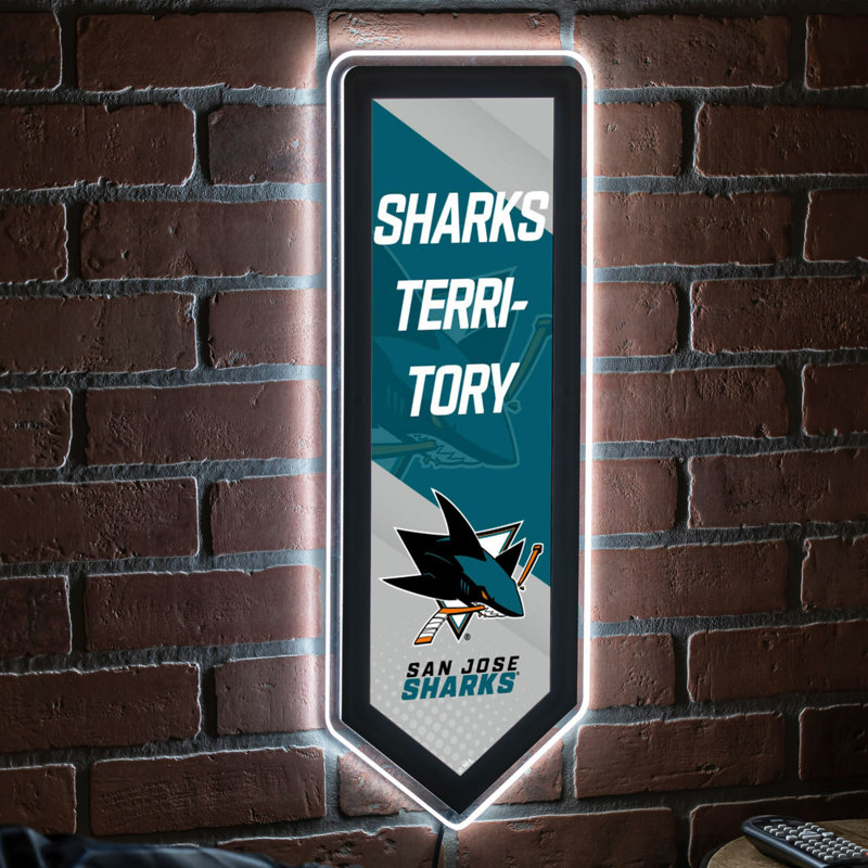 Enseigne murale NHL Team Pennant, San Jose Sharks
