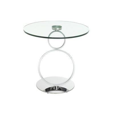 Glass Top End Table