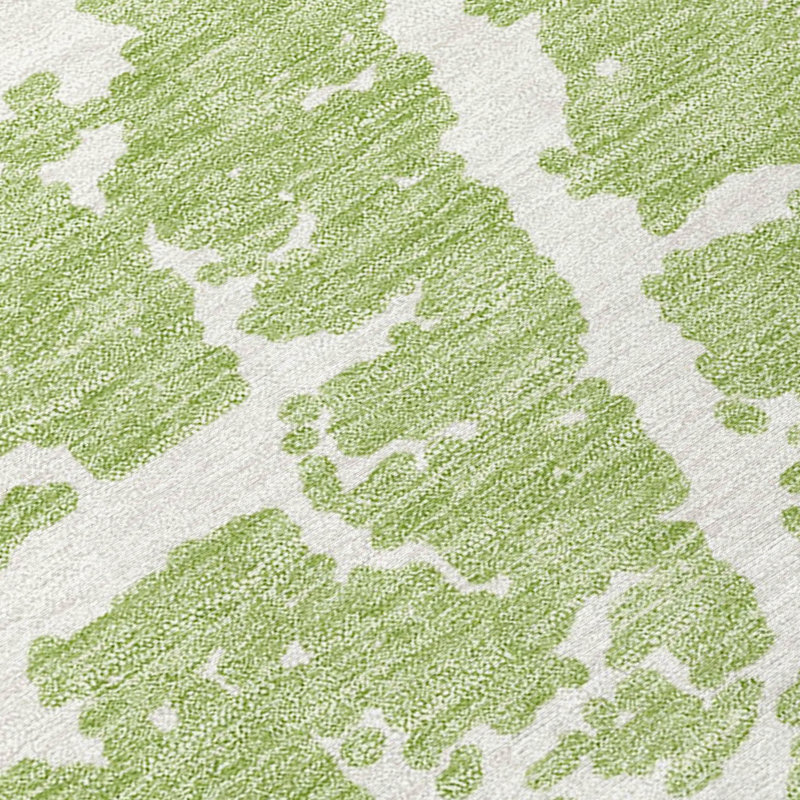 Kyrie Washable Abstract Indoor / Outdoor Rug, Round 8'