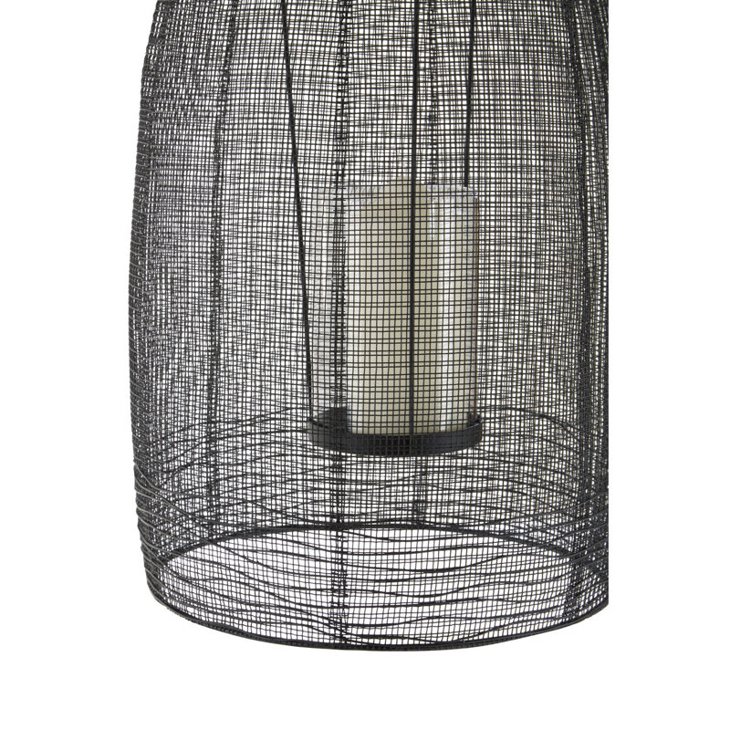 Cockrell Metal Tabletop Lantern, 70cm H x 28cm W x 28cm D
